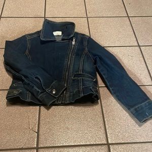 Kids/toddlers adorable unused dark wash denim jacket